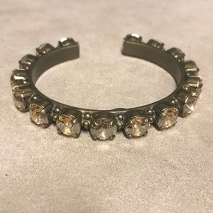 Antique gold champagne riveting romance cuff